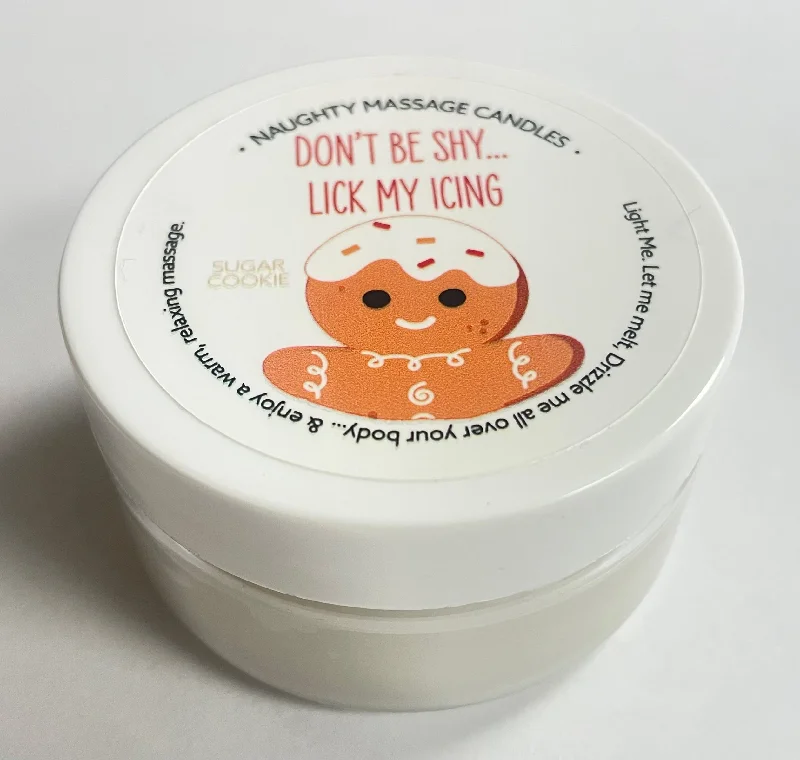 lubricant for dart boards-Don't Be Shy Lick My Icing Massage Candle - Sugar  Cookie 1.7 Oz