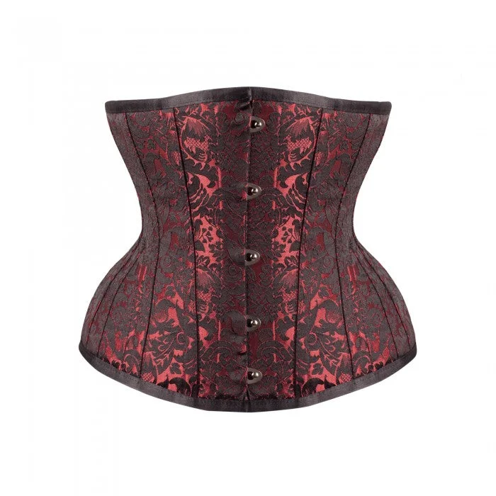 corset with lace applique-Nathalia Custom Made Corset