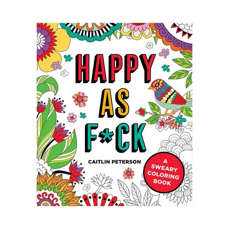 Male stimulation device-Happy as F*ck Coloring Book