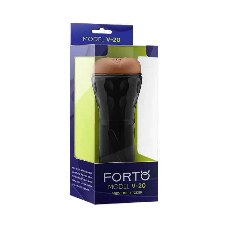 Budget-friendly masturbator-Forto Model V-20 Stroker Tan