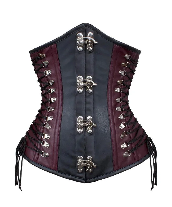 corset for steampunk patterns-Laverne Steampunk Underbust Corset with Criss-Cross at Sides