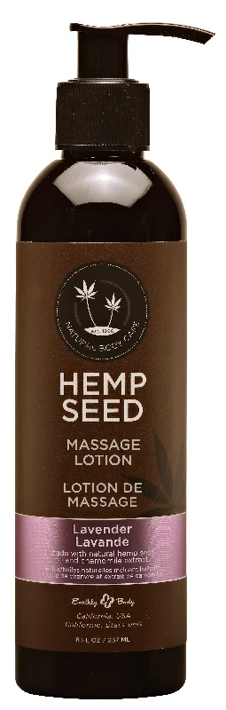 lubricant for inflatable boats-Hemp Seed Massage Lotion - Lavender - 8 Fl. Oz. / 237ml