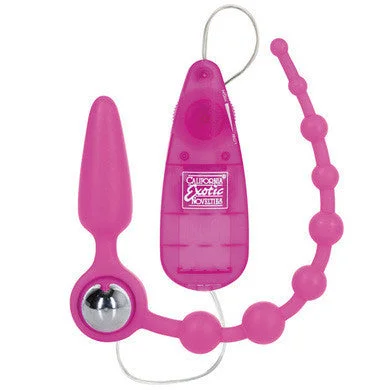 vibrating toy for nipple stimulation accessories-lubricant for harness clips-Booty Call Booty Double  Dare - Pink