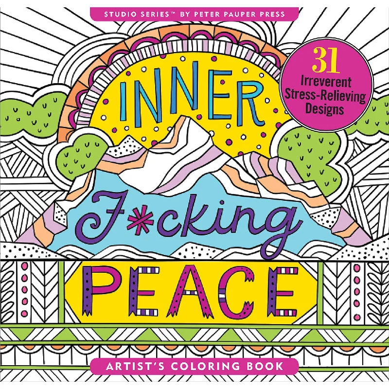 Smooth stroking sleeve-Inner Fucking Peace Coloring Book