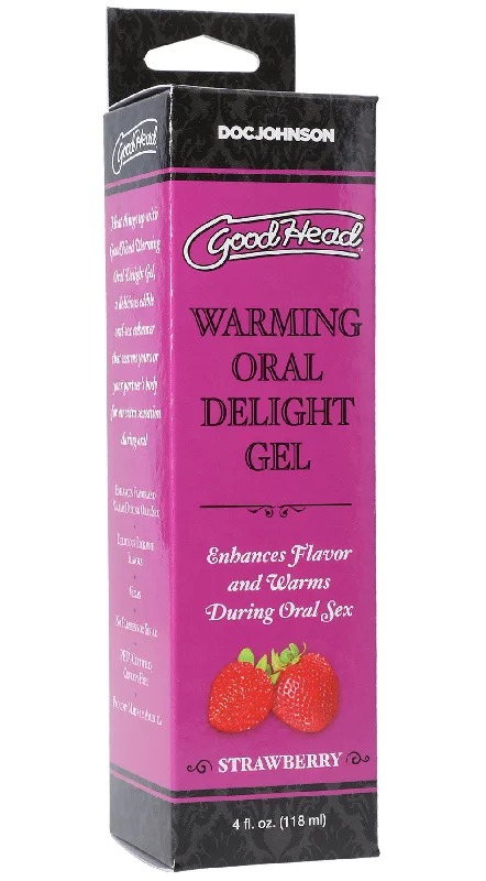 lubricant for trampoline springs-Goodhead - Warming Oral Delight Gel -  Strawberry - 4 Fl. Oz.