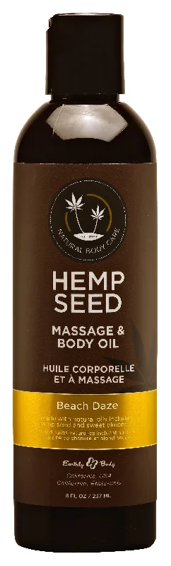 lubricant for harpoons-Hemp Seed Massage and Body Oil - Beach Daze - 8 Fl. Oz./ 237 ml