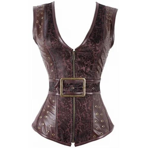 corset with layered finish-Ayim Custom Made Corset