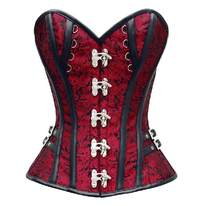 corset with lace applique-Therese Custom Made Corset