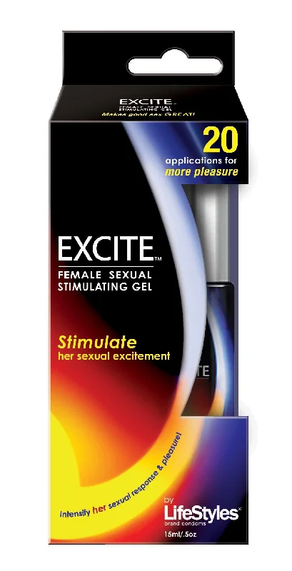 lubricant for inflatable boats-Lifestyles Excite Female Sexual Stimulating Gel -  15 ml / 0.5 Oz.