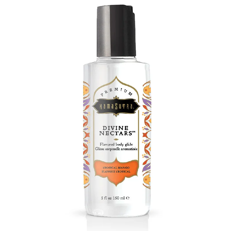 lubricant for casino tables-Divine Nectars Flavored Body Glide - Tropical Mango - 5 Fl Oz. 150ml