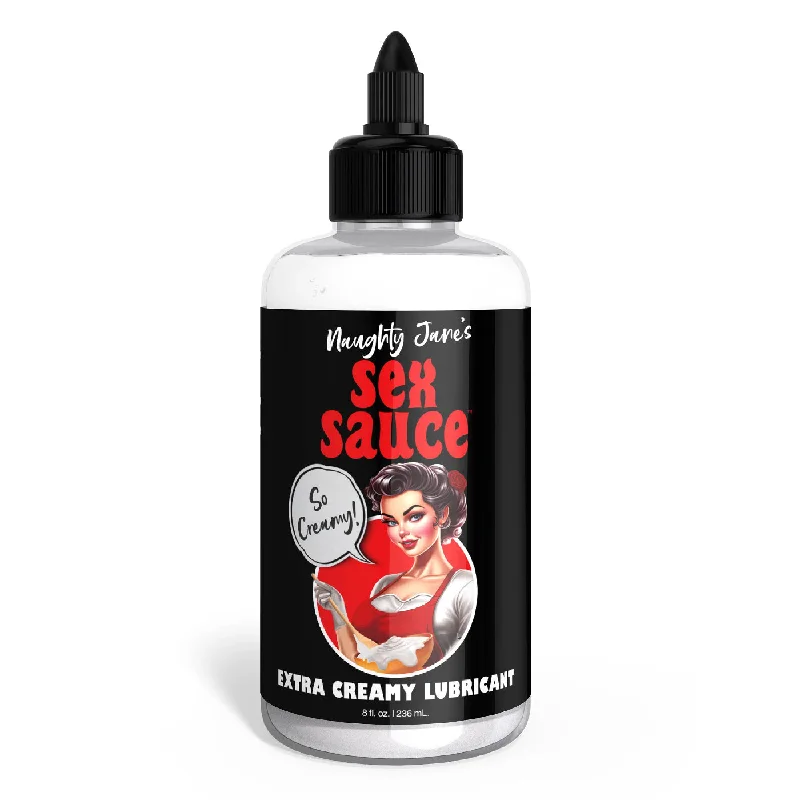 lubricant for snowshoe hinges-Naughty Jane's Sex Sauce Extra Creamy Lubricant 8 Oz