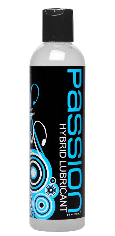 lubricant for weed sprayers-Passion Hybrid Water and Silicone Blend Lubricant - 8 Oz.