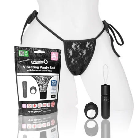 Lightweight pleasure device-Screaming O My Secret Screaming O 4T Panty Vibe Black