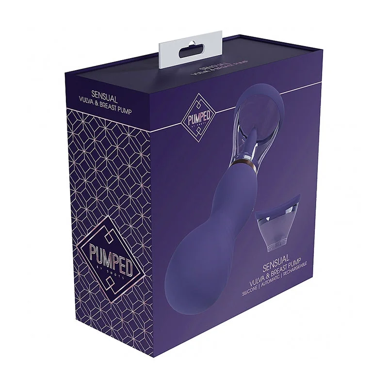 Cozy masturbator fit-Pumped Sensual Automatic Rechargeable Vulva & Breast Pump Purple