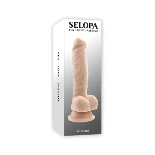 Strapless dildo-Selopa 6" Lifelike Dildo - Light