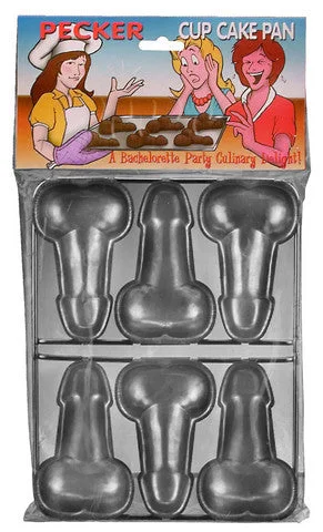 vibrating finger massager accessories-lubricant for reins-Pecker Cupcake Pan