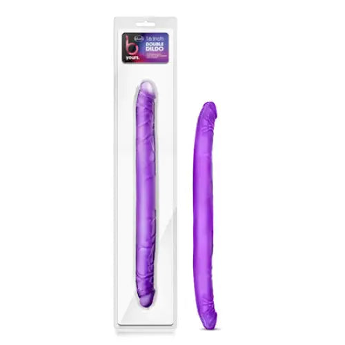 Copper-tone dildo-Blush B Yours 16 in. Double Dildo Purple