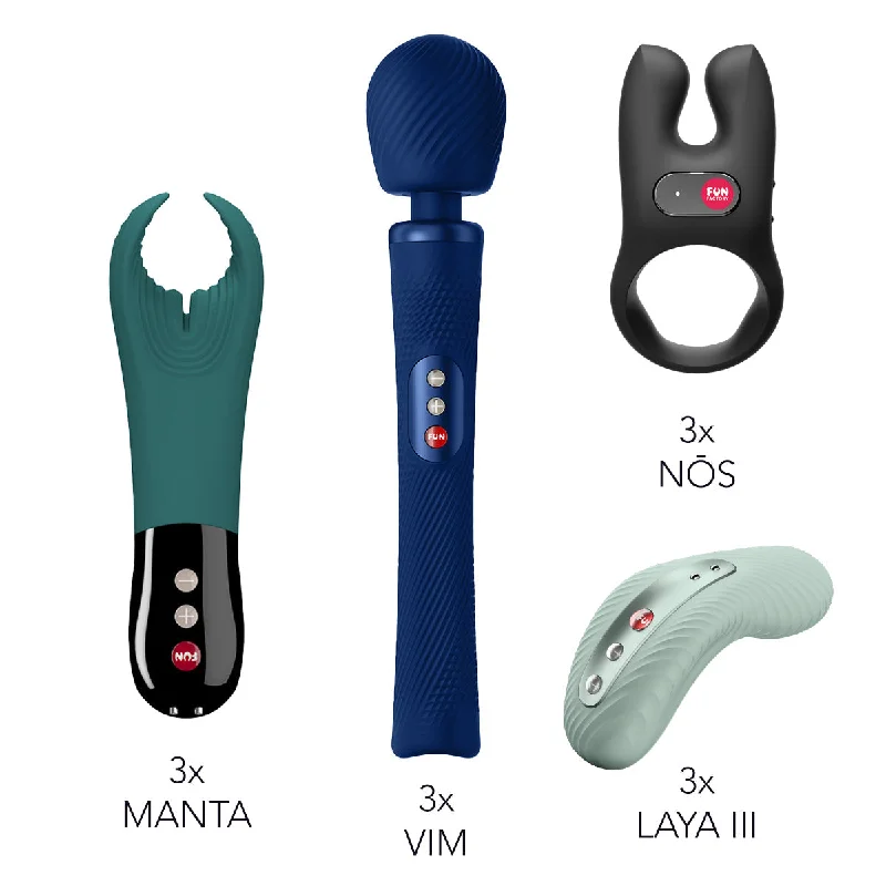 Multi-speed stimulation sleeve-Fun Factory Couples Bundle