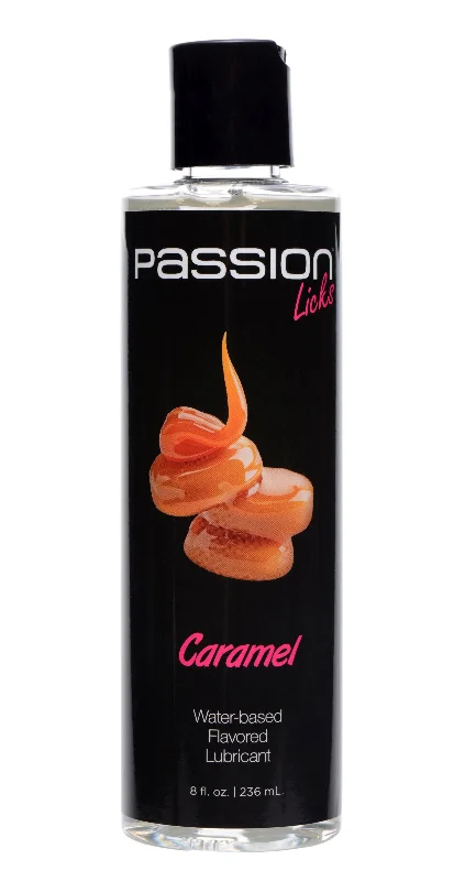 lubricant for seed drills-Passion Licks Caramel Water Based Flavored Lubricant 8 Oz