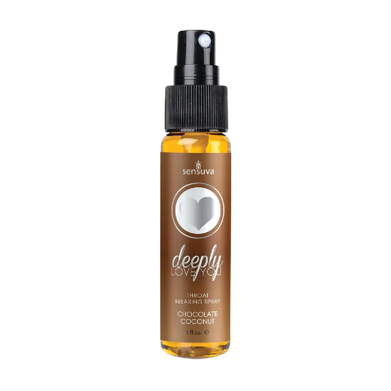 lubricant for quiver clips-Deeply Love You Throat Relaxing Spray - Chocolate  Coconut - 1 Fl. Oz.