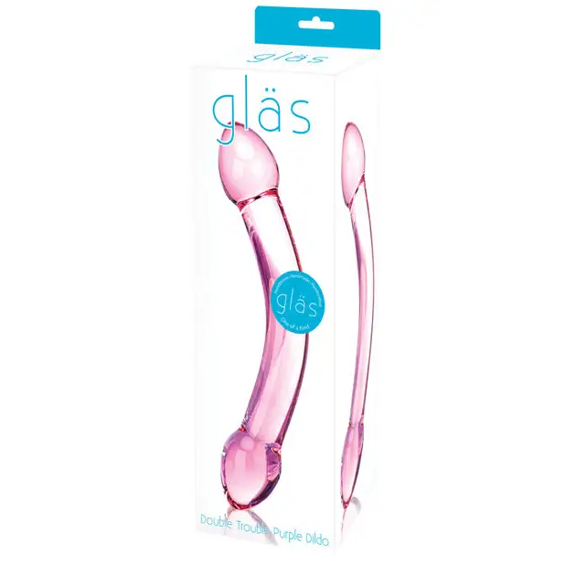 Master dildo-Glas 10 in. Double Trouble Glass Dildo