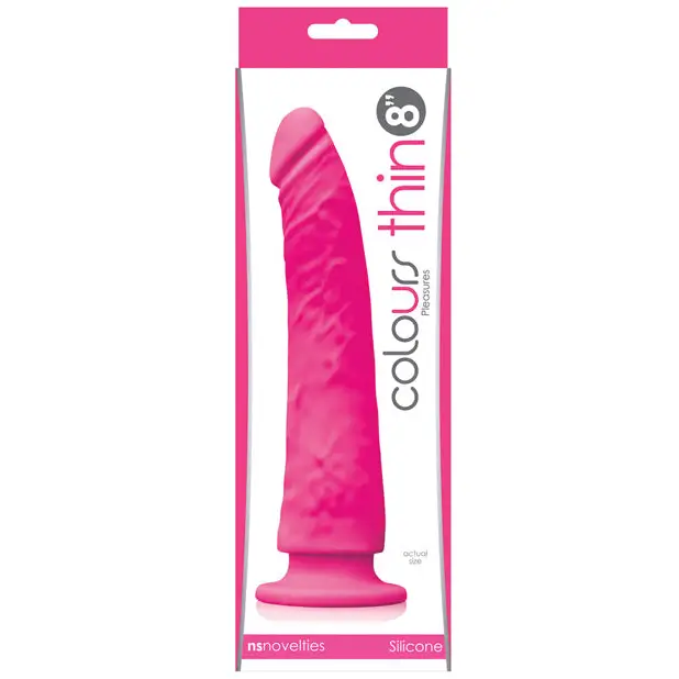 Shape-shifting dildo-Colours Pleasures Thin 8 in. Dildo Purple