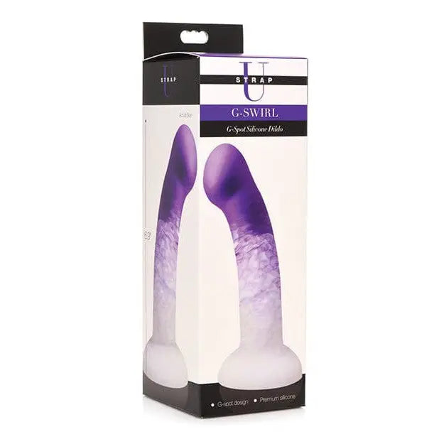 Self-thrusting dildo-Strap U G Swirl G Spot Silicone Dildo