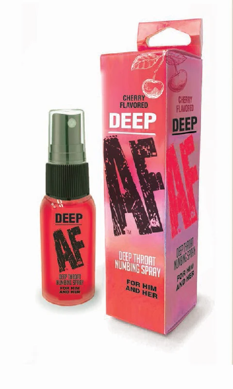 lubricant for golf club heads-Deep Af Deep Throat Numbing Spray -  Cherry - 1 Fl. Oz.