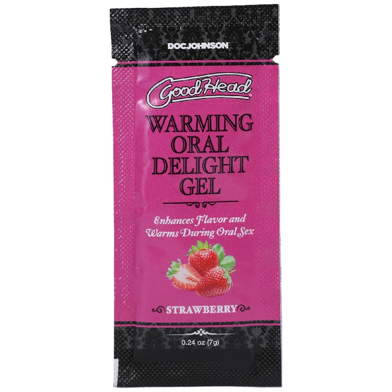 lubricant for powder measures-Goodhead - Warming Oral Delight Gel - Strawberry - 0.24 Oz