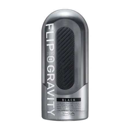 Vibrating gadget toy-Tenga Flip Zero Gravity Stroker Black