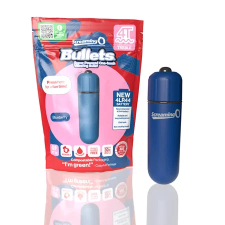 Sleek gadget sleeve-Screaming O 4T Bullet Vibrator Blueberry