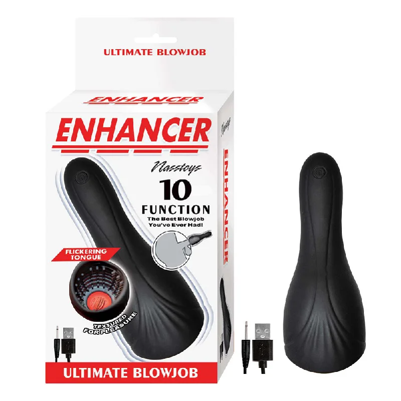 Smooth stimulation sleeve-Enhancer Ultimate Blowjob Black