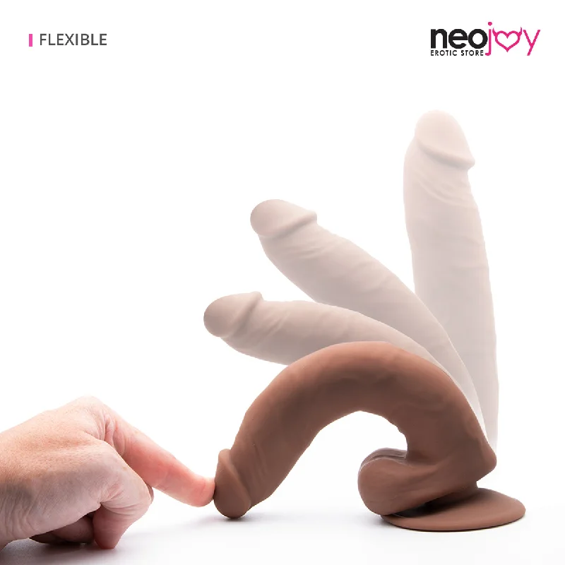 Copper-tone dildo-Neojoy - Bigshot Silicon Realistic Dildo With Suction Cup - Brown - 23.5cm - 9.3 inch