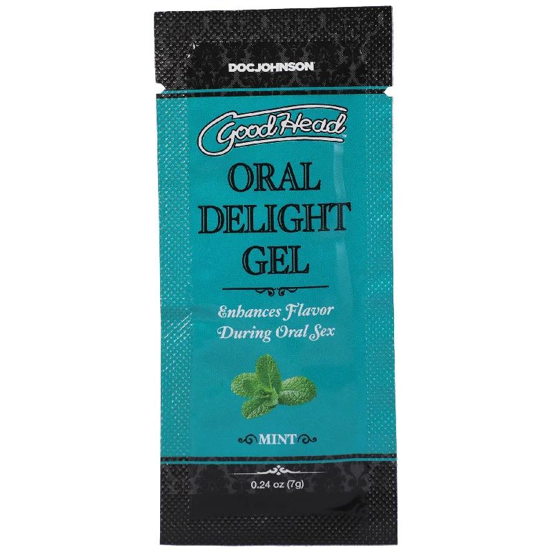 lubricant for trigger guards-Goodhead - Oral Delight Gel - Mint - 0.24 Oz