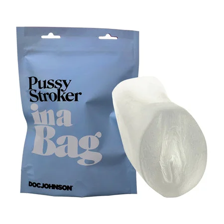 Advanced gadget toy-Doc Johnson Pussy Stroker In A Bag Frost