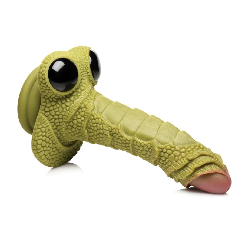 Personal dildo-XR - Creature Cocks Swamp Monster Scaly Silicone Dildo 9.4" (Green)