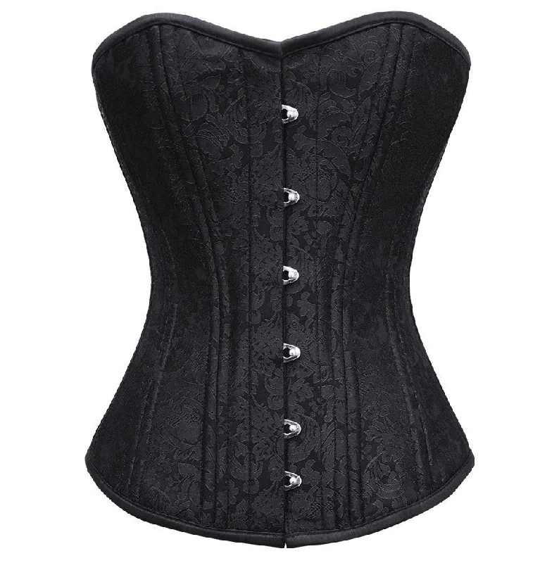 corset with metallic piping-Johan Custom Made Corset