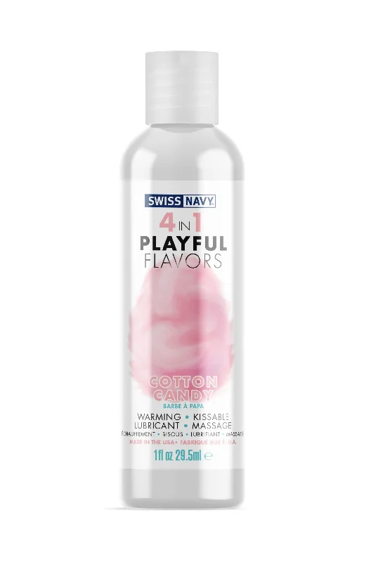 lubricant for canoe seats-Swiss Navy 4-in-1 Playful Flavors - Cotton Candy 1 Oz