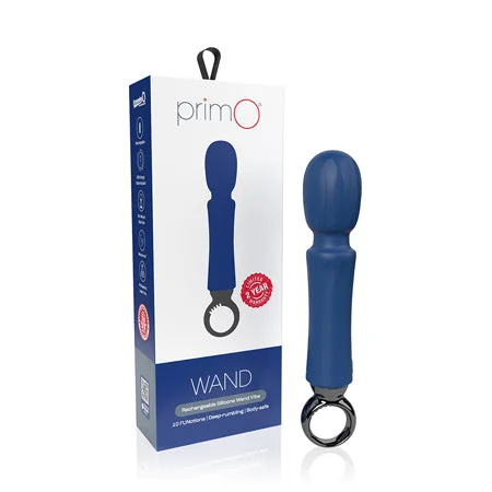 Ergonomic stimulation toy-Screaming O Primo Wand Blueberry