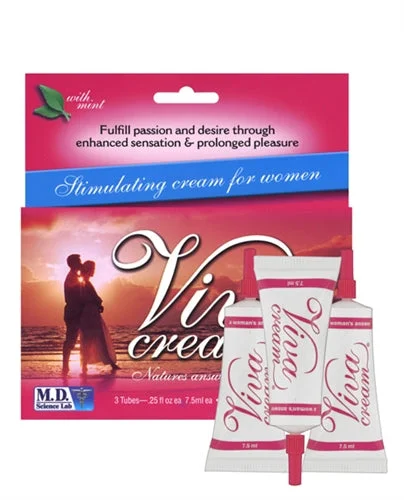 lubricant for fire starters-Viva Cream - 3 Count Box - 10ml Tubes