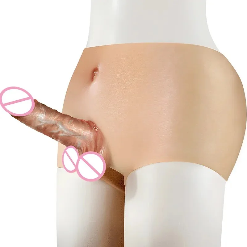 Limestone dildo-Solid/Hollow Silicone Dildo Transgender Realistic Underwear