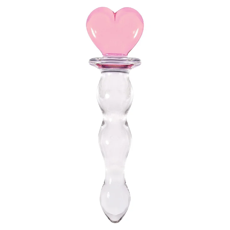 Denim dildo-NS Novelties - Crystal Heart Of Glass Dildo (Pink)