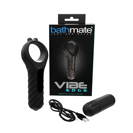 Battery pleasure sleeve-Bathmate Vibe Edge Vibrating Glands Tickler