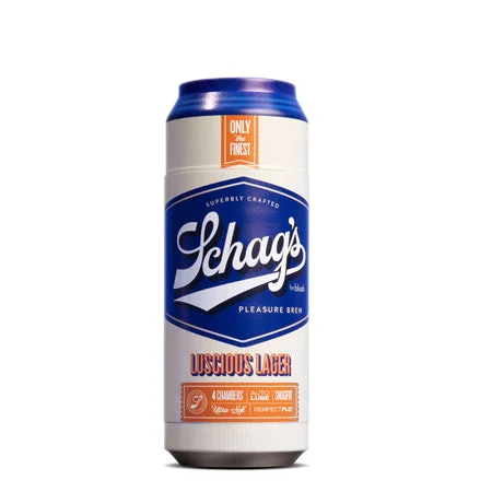 Manual gadget toy-Schag's Luscious Lager Self-Lubricating Stroker Frosted