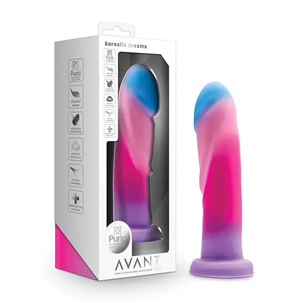 Gesture-control dildo-Blush Avant Borealis Dreams Silicone Dildo - Cotton Candy