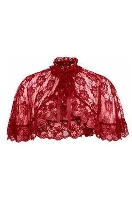 vibrating dildo with multi-speed settings accessories-lubricant for stitching machines-Red Lace Cape