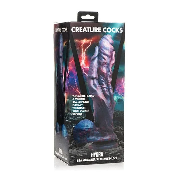 Entry-level dildo-XR - Creature Cocks Hydra Sea Monster Silicone Dildo 10.5" (Purple)