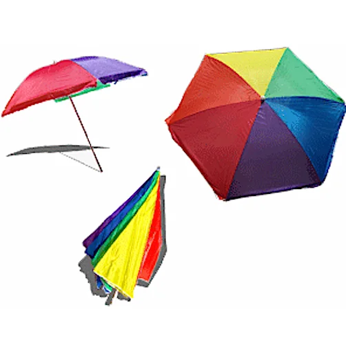 waterproof vibrating sex toy accessories-lubricant for hay rakes-Pride- Rainbow ''Beach Umbrella''