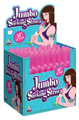 vibrating plug for sexual wellness accessories-lubricant for ticket scanners-Jumbo Sucking Straws Pink 48 Pcs Display