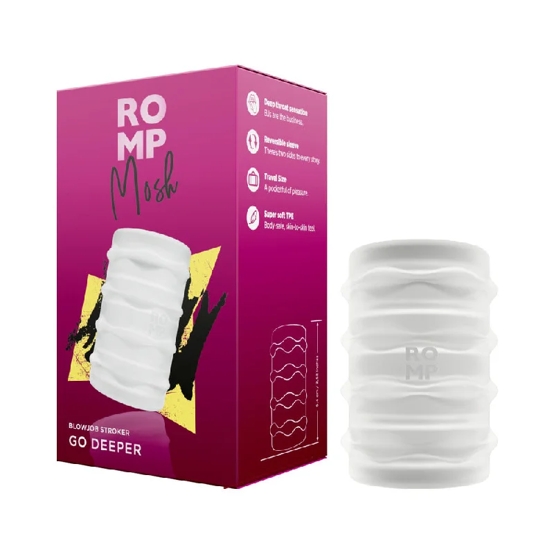 Premium gadget toy-ROMP Mosh Compact Reversible Manual Stroker Clear